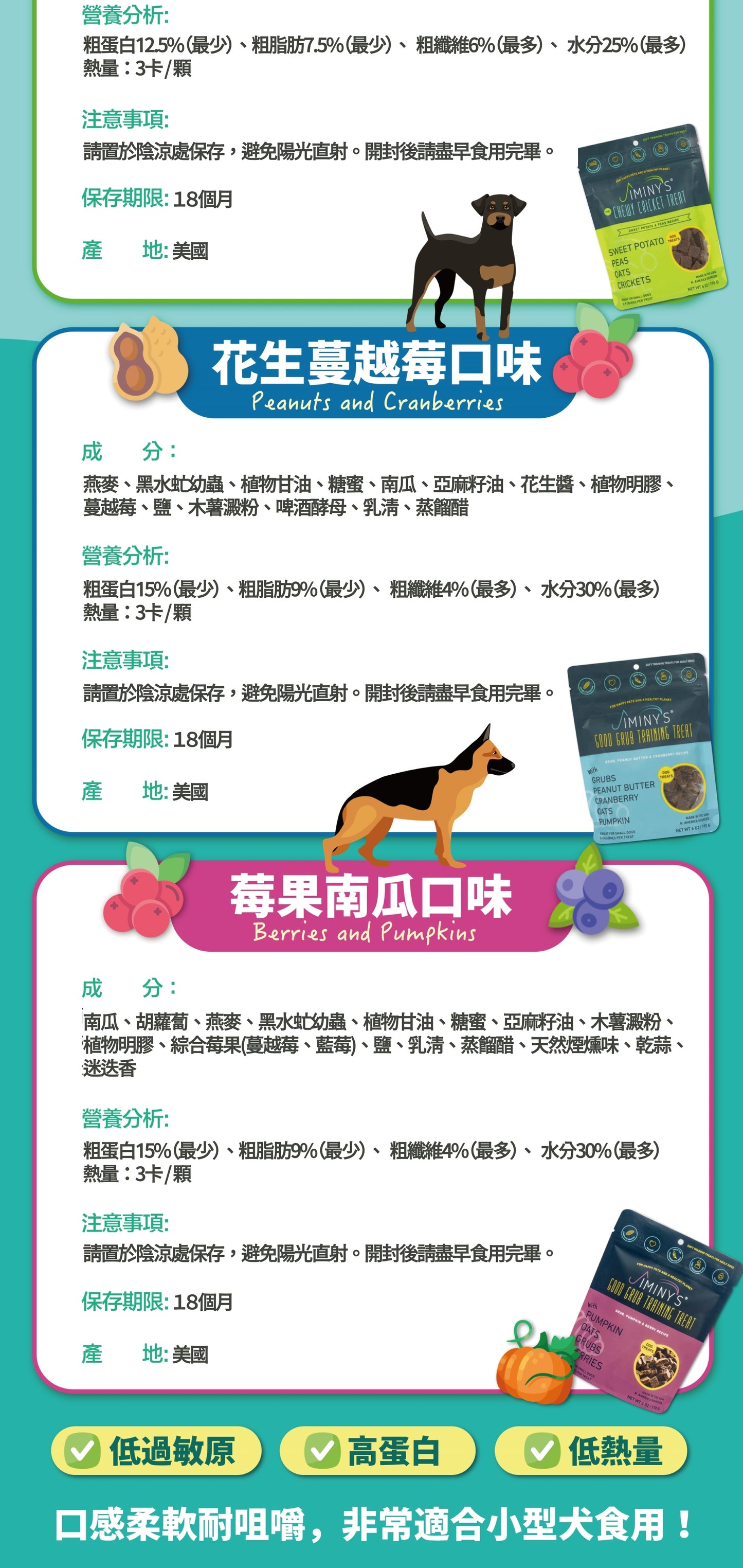 黑水虻蛋白、狗狗軟零食、低敏、挑嘴、天然配方