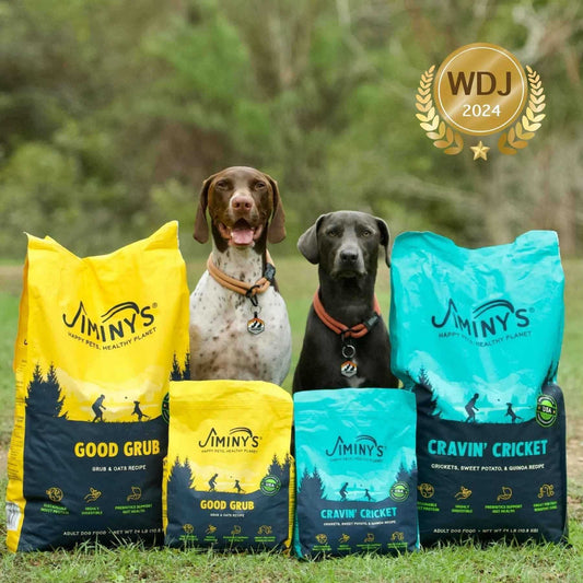 皮膚過敏狗狗吃 Jiminy's 蟋蟀蛋白飼料|低敏腸胃照護配方|AAFCO 認證、WDJ 推薦