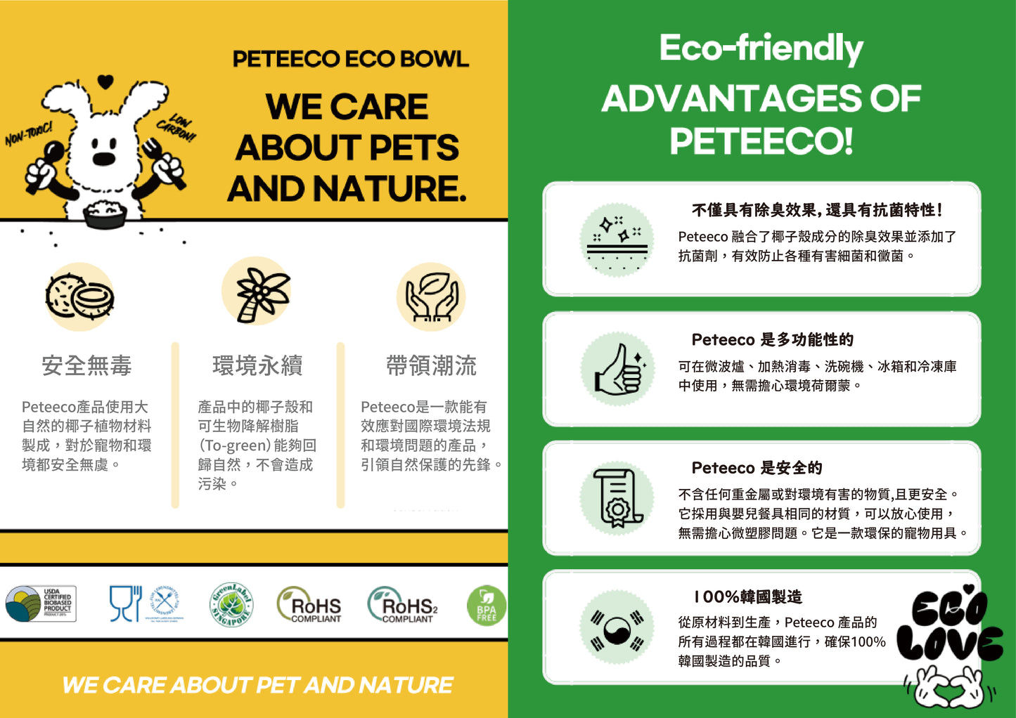 【PETEECO】(特價)椰子寵物碗3套組(椰子碗+立碗+慢食碗)|可頌造型慢食碗|狗碗|貓碗